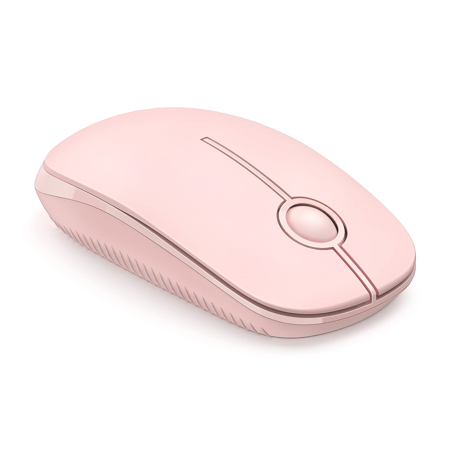 TechGarden 2.4G Slim Wireless Mouse - Silent Cordless Computer Mouse with USB Receiver, Portable Travel Mouse for Laptop, Desktop PC & Chromebook (Pink) | Perfect for Office Work, Online Classes & Business Travel