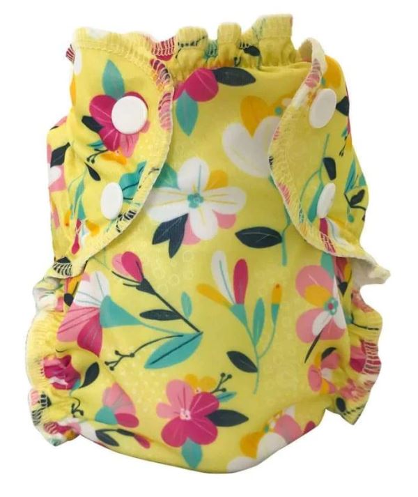 Apple Cheeks Washable Swim Diaper - One Size Fits Most (3-35+ lbs) - Perfect for Pool, Beach & Water Play