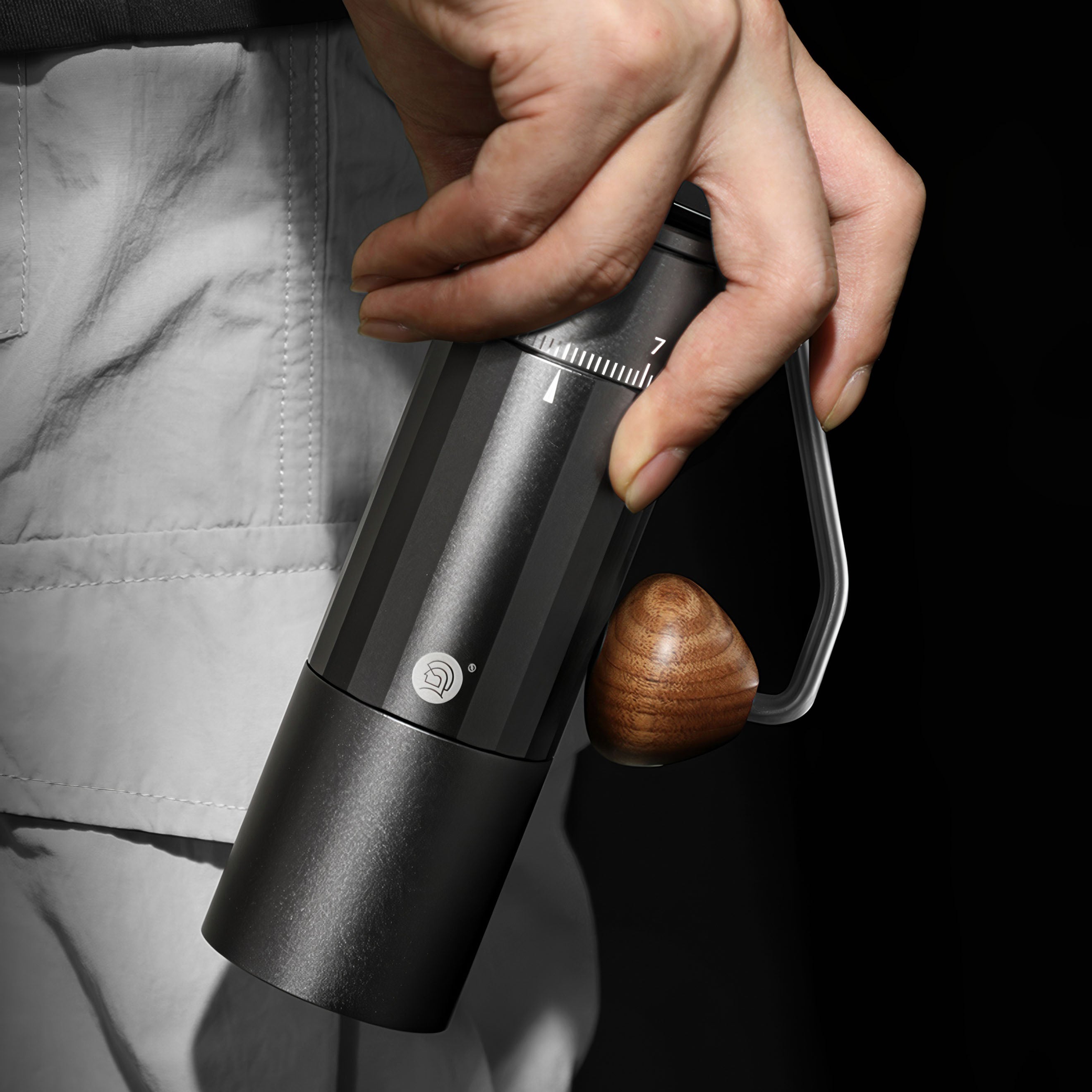 Premium Z5 X Fold Manual Coffee Grinder - Adjustable Ceramic Burr, Portable Hand Crank Mill for Espresso, French Press & Pour Over - Perfect for Camping, Travel & Home Brewing