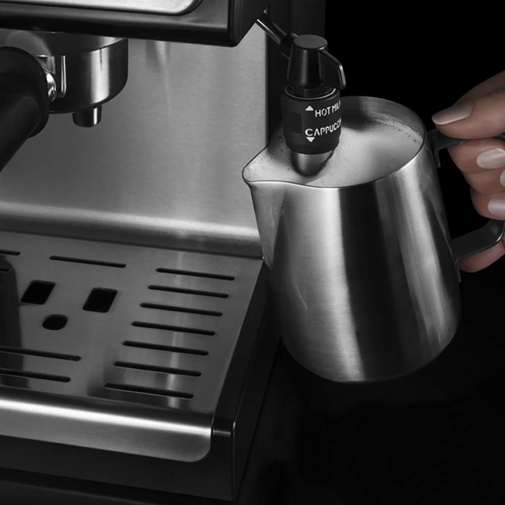 CAMKYDE 20 oz Stainless Steel Milk Frothing Pitcher for Espresso, Cappuccino & Latte Art - Barista-Grade Coffee Steaming Jug with Decorating Pen - Perfect for Home Cafes & Professional Coffee Shops