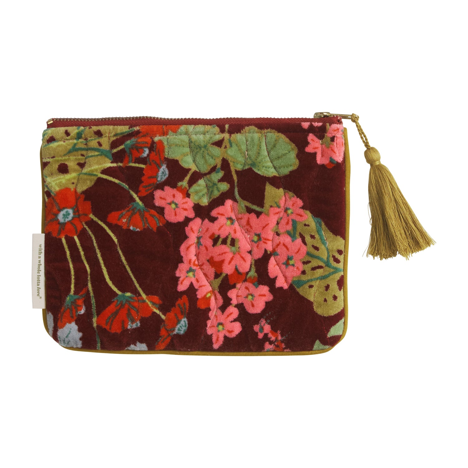 Genevieve Velvet Pouch - Soft & Luxurious Small Makeup Bag for Women | Perfect for Travel, Cosmetics, Jewelry & Essentials Storage | Elegant Gift Idea