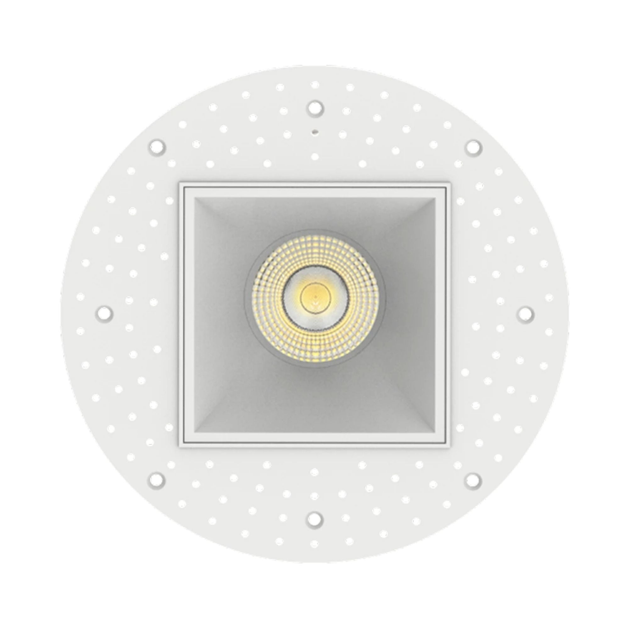 4 Pack White Square Trimless Recessed Downlight - 20W 1900 Lumens 5 CCT Adjustable LED Ceiling Light for Living Room, Kitchen, Bedroom & Hallway Lighting