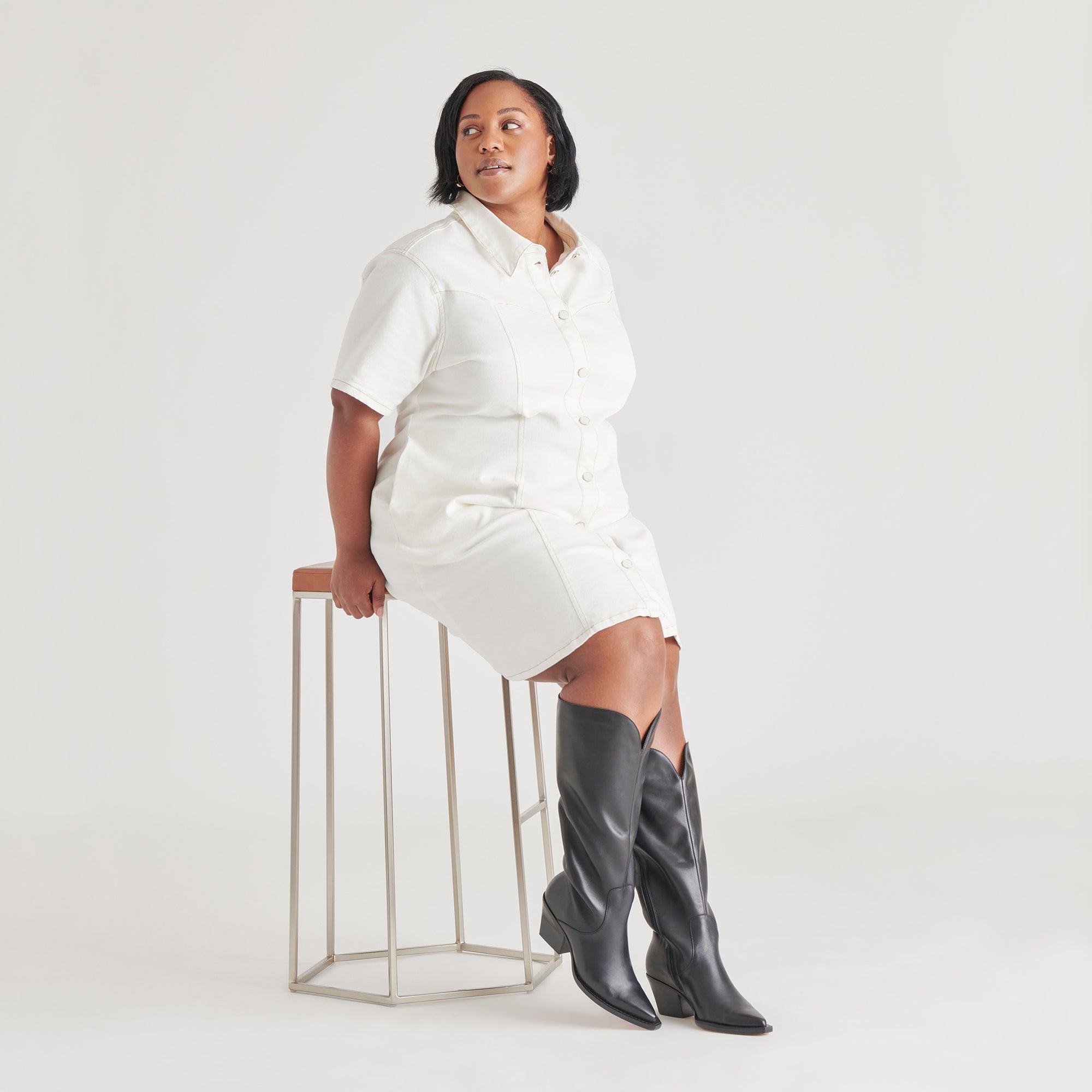 RAJ Extra Wide Calf Boots for Women - Black Leather Ankle Boots for Comfort & Style | Perfect for Work, Casual Outfits & Winter Wear