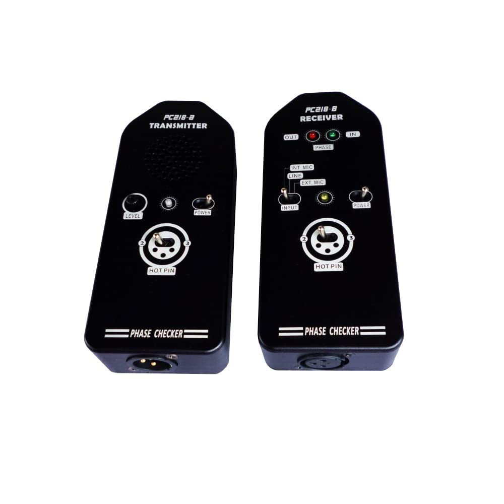 Phase Polarity Checker Detector - Audio Speaker & Microphone Tester with Long Outer Aluminum Box (PC218) | Perfect for Studio, Live Sound & DIY Audio Setup
