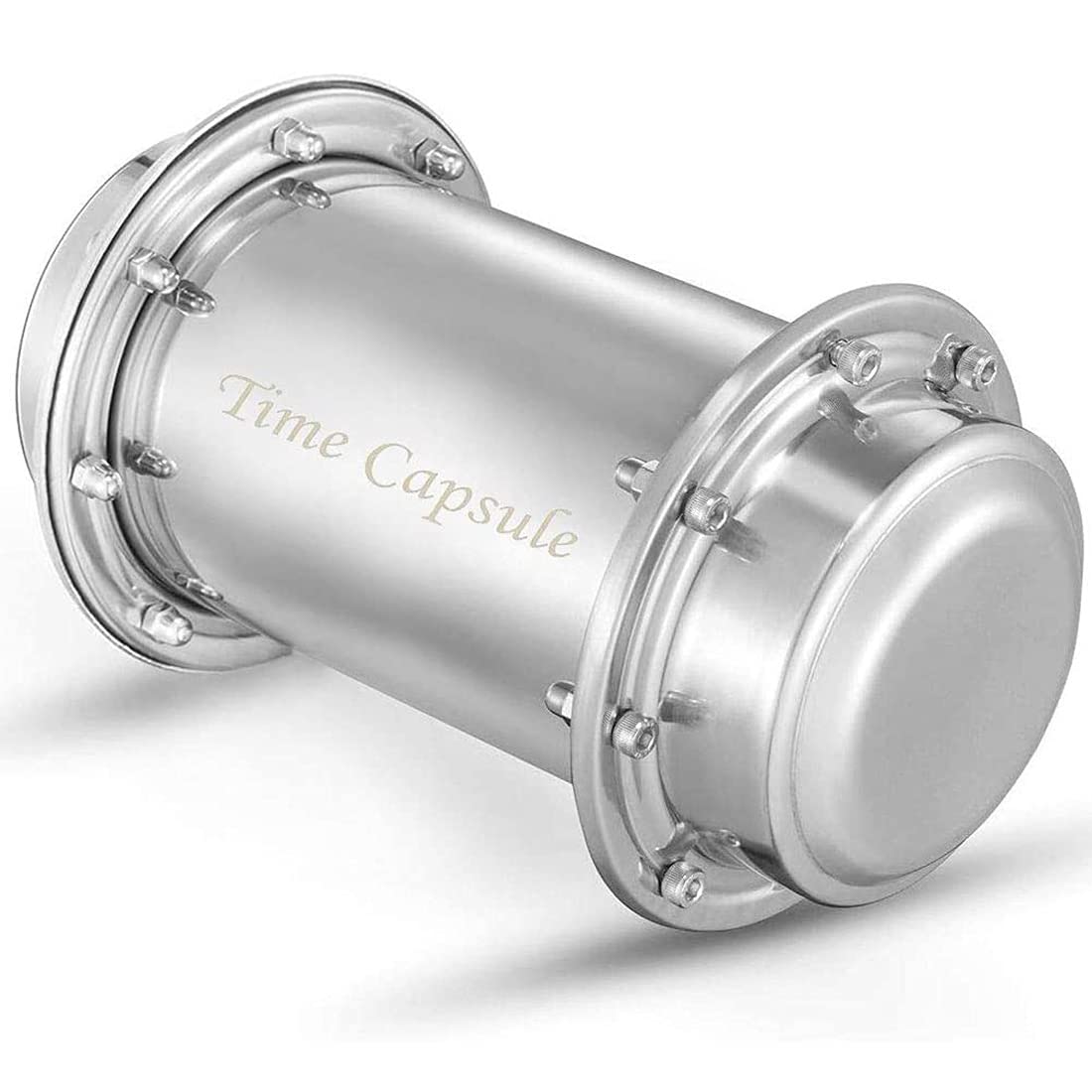Stainless Steel Time Capsule Box - Waterproof & Anti-Corrosion Locking Container for Graduation Gifts, Keepsakes & Memories (7.3 Inch) - Perfect for Burying, Anniversary Celebrations & Future Message Storage