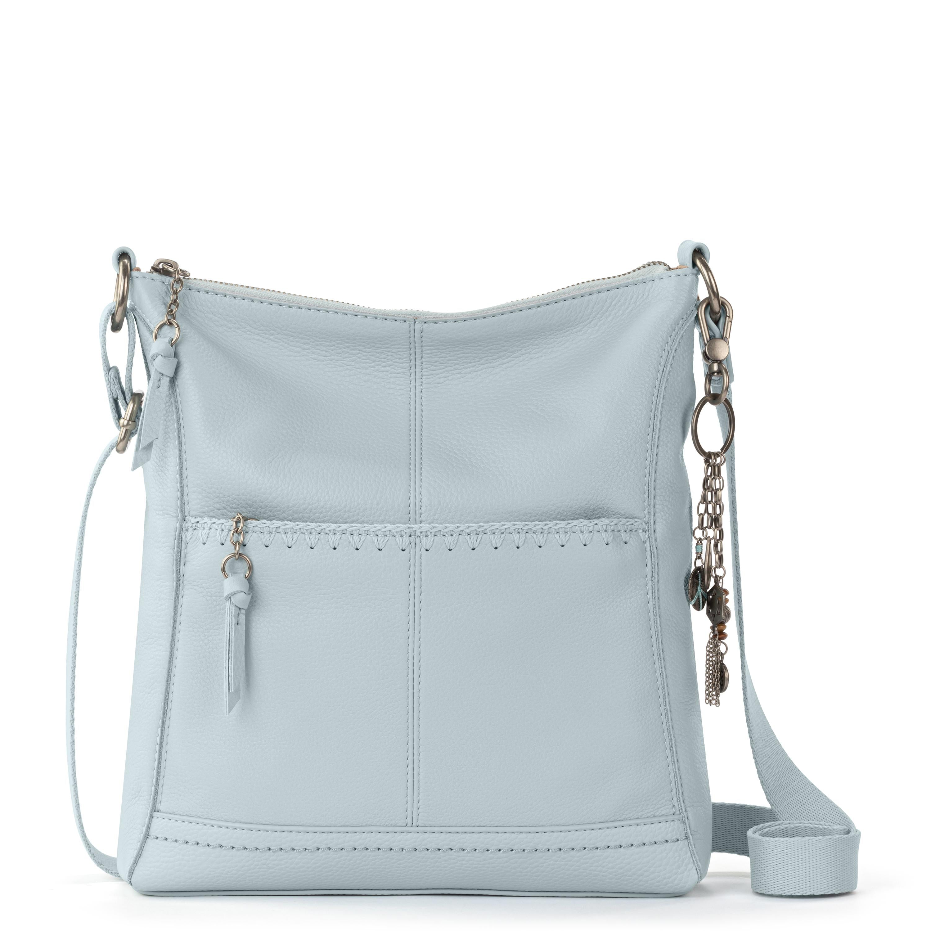 Leather - Ice Blue Stitch