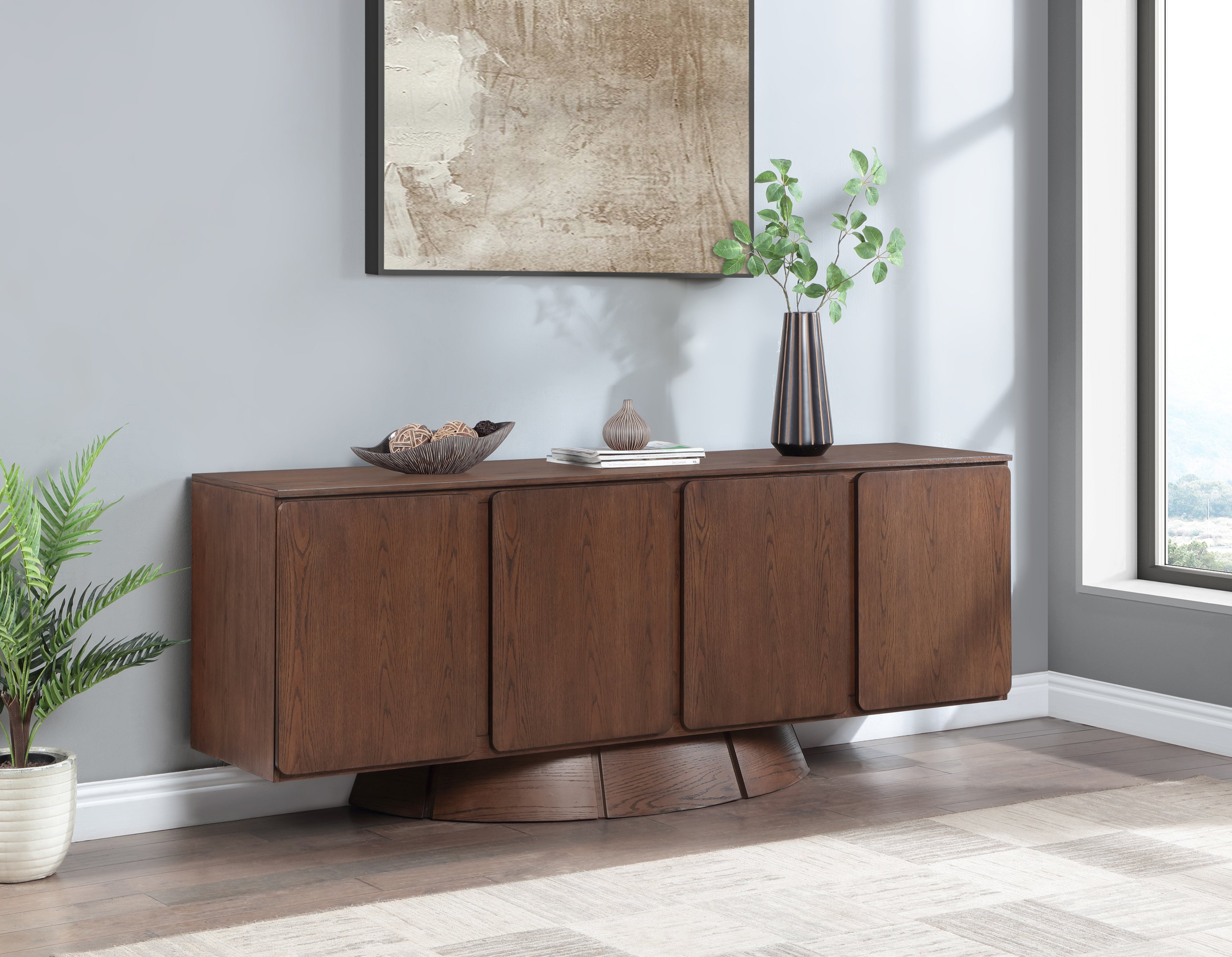 Bellona Sideboard Buffet - Modern Wooden Storage Cabinet for Dining Room, Living Room & Entryway - Stylish Furniture for Home Organization & Decor