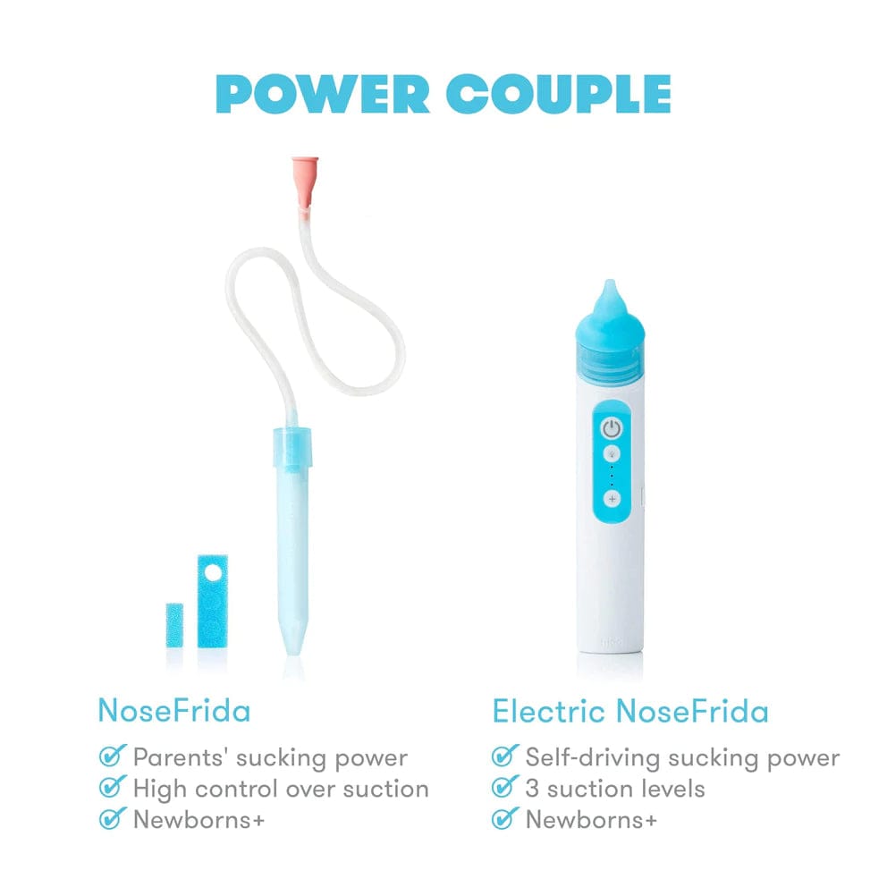 Fridababy Electric Nasal Aspirator for Babies - Safe & Effective Baby Nose Suction - Perfect for Newborns & Infants with Congestion - Home & Travel Use
