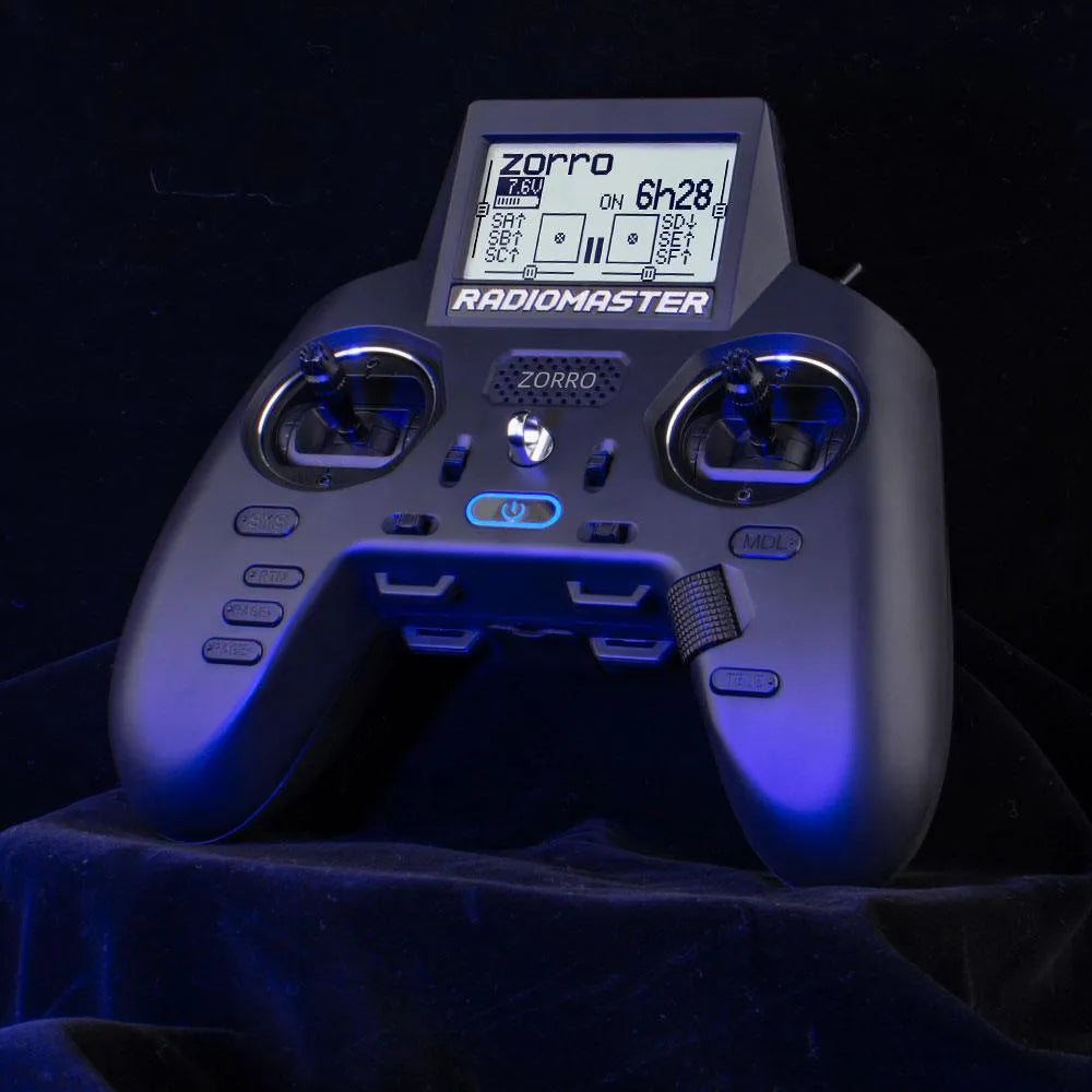 RadioMaster Zorro 4-in-1 Multi-Protocol RC Transmitter with Hall Sensor Gimbals - CC2500/ELRS Versions, OpenTX/EdgeTX Compatible - Perfect for FPV Drones, RC Cars, and DIY Robotics Projects