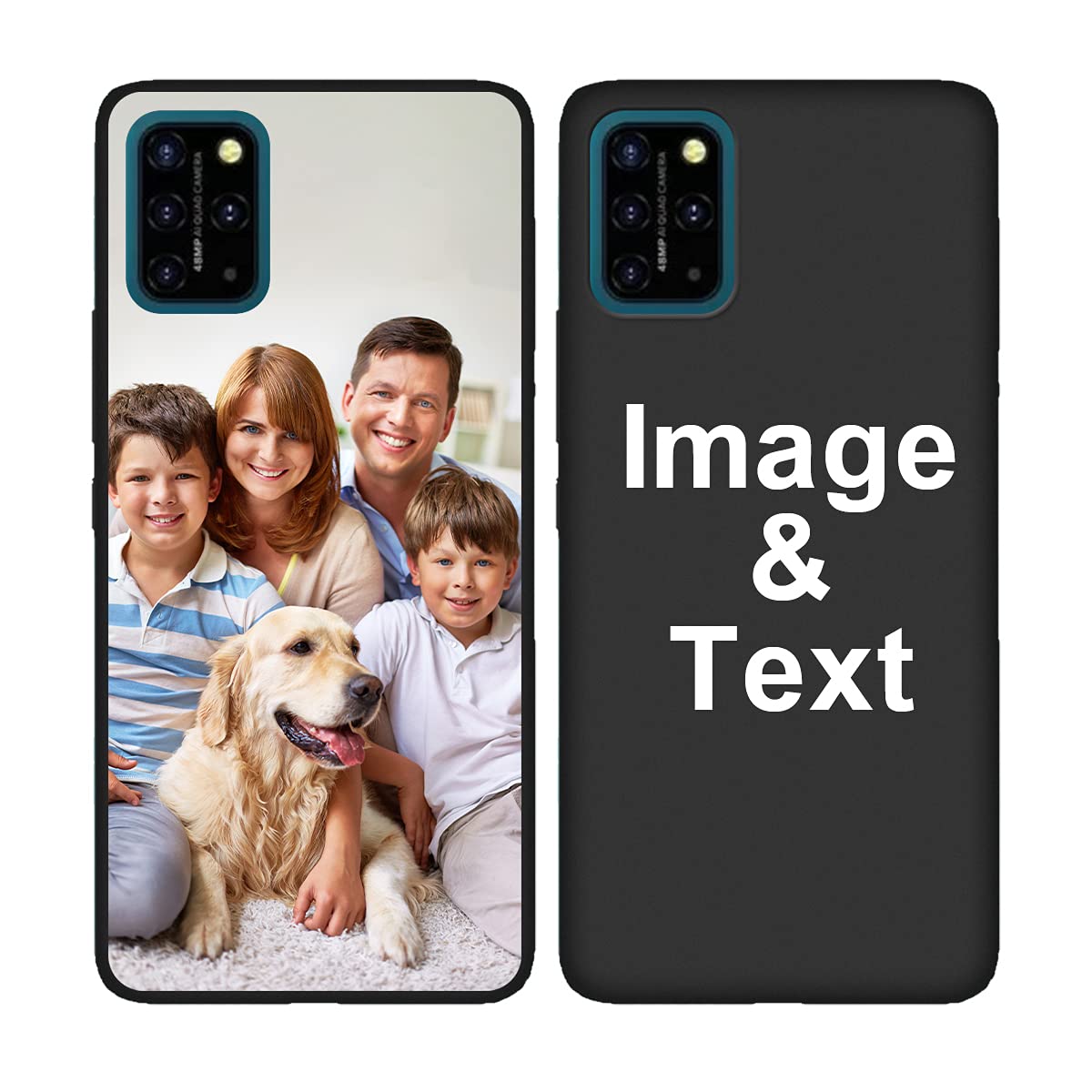 Custom UMIDIGI S5 Pro Phone Case with Personalized Picture - Shockproof Silicone Protective Cover in Black | Soft Candy Design for Christmas & Birthday Gifts | Perfect for Everyday Use, Travel & Special Occasions