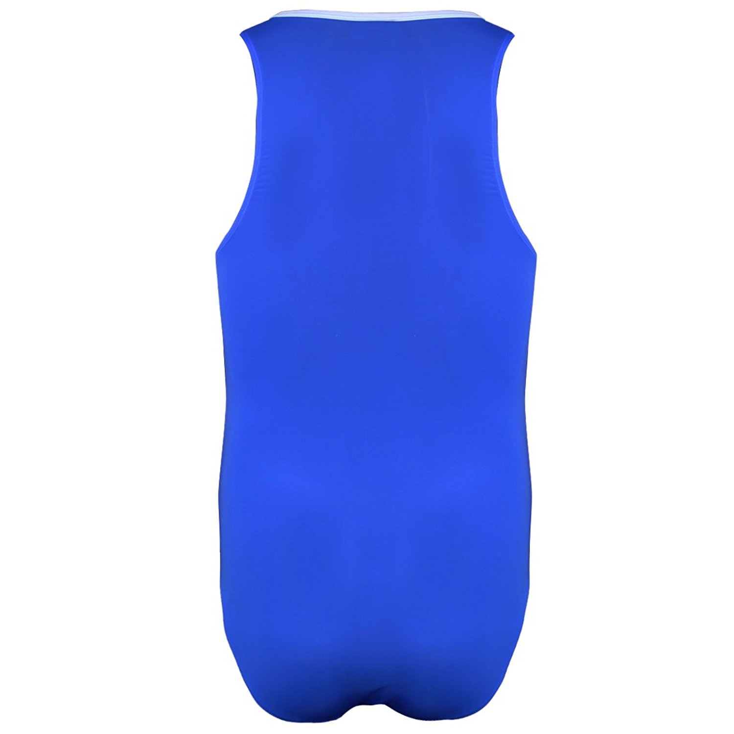 Igeon Men's Soft Smooth Workout Swimsuit - Quick Dry Gym Bodysuit Jumpsuit for Swimming, Fitness & Beach Activities
