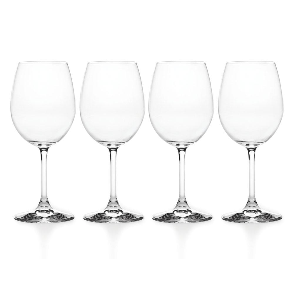 Napoli Set of 4 Premium Crystal Wine Glasses for Red & White Wine - Elegant Stemware for Dinner Parties, Weddings & Home Entertaining