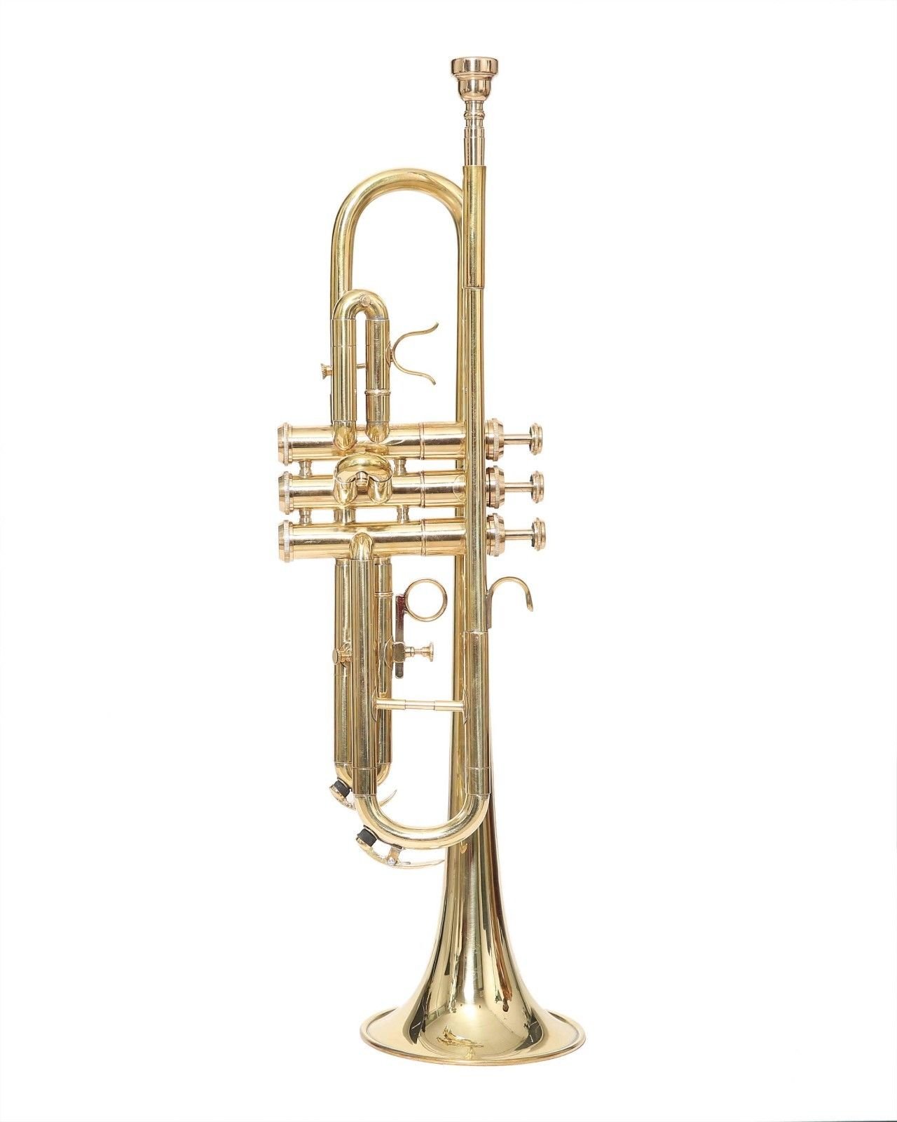 Professional Bb Trumpet Brass Gold Finish with Free Hard Case & Mouthpiece - Perfect for Beginners, Students, and Band Performances