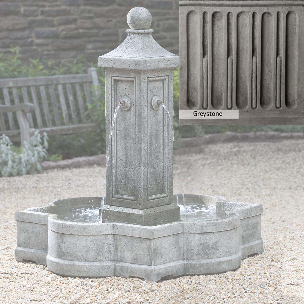 Campania International Provence Outdoor Garden Fountain - Elegant French-Inspired Water Feature for Patio, Yard & Landscape Decor