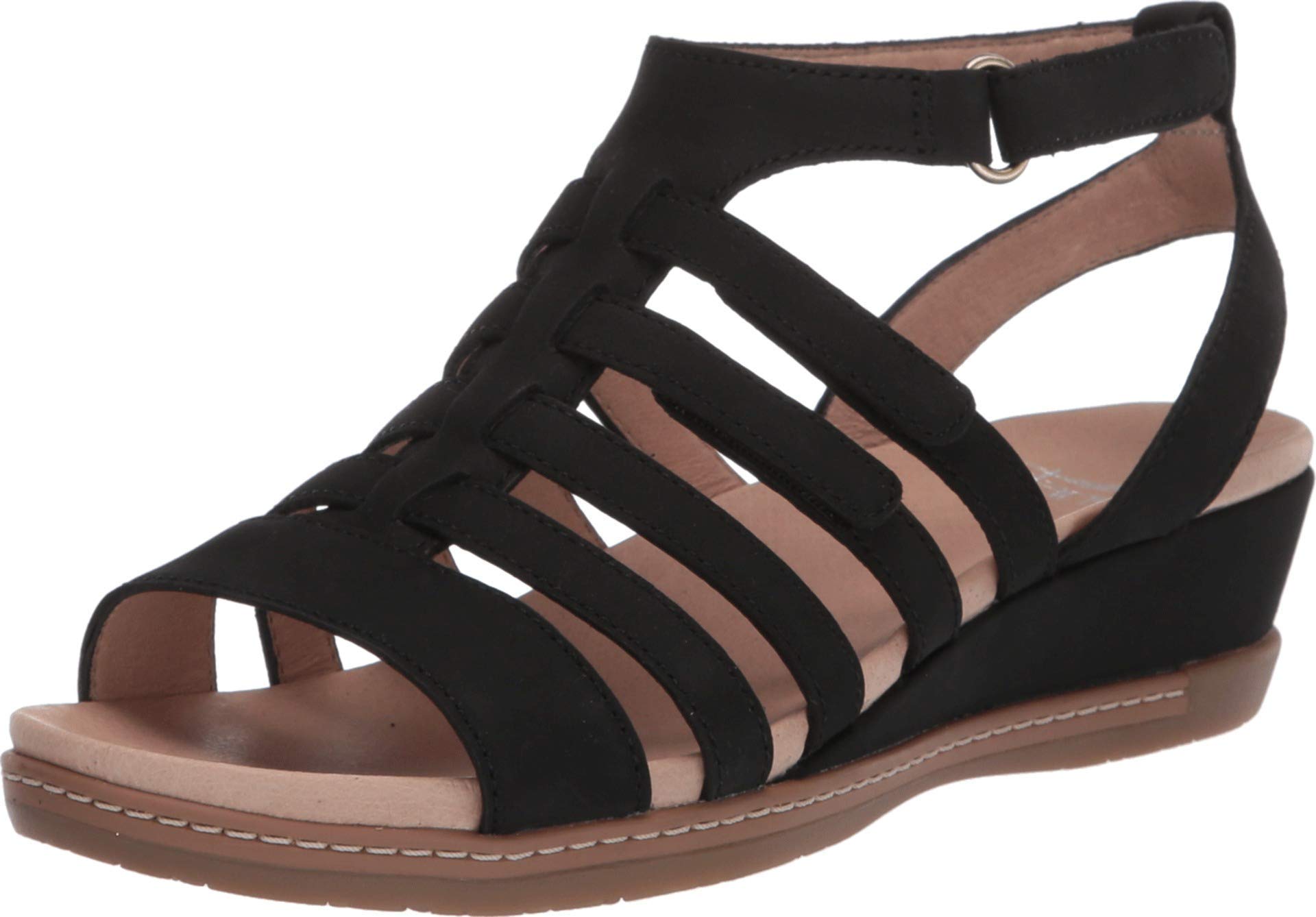 Dansko Women's Athena Comfortable Leather Sandals - Slip-Resistant & Arch Support for Walking, Travel & Casual Wear