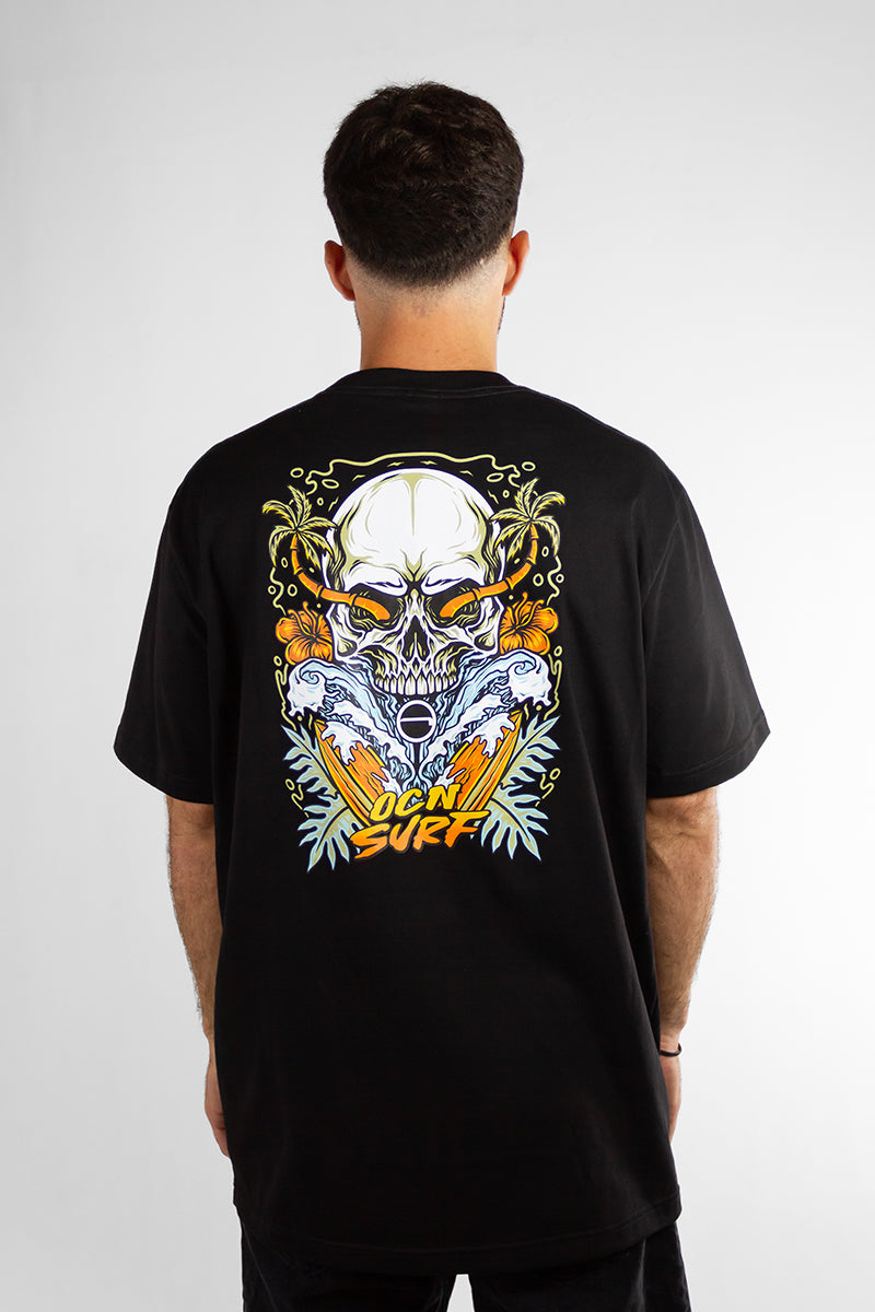 Premium OCN H Men's T-Shirt - Black (Size L) - Comfortable & Stylish for Casual Wear, Gym, and Everyday Outfits