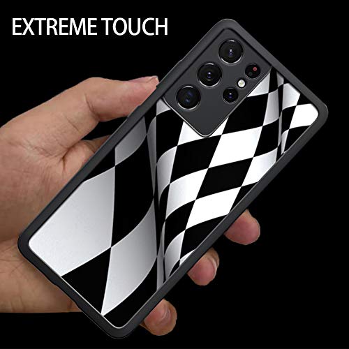 Samsung Galaxy S21 Ultra Case - Checkered Flag Design Shockproof TPU Phone Cover with Military-Grade Protection | Perfect for Outdoor Sports, Travel & Daily Use
