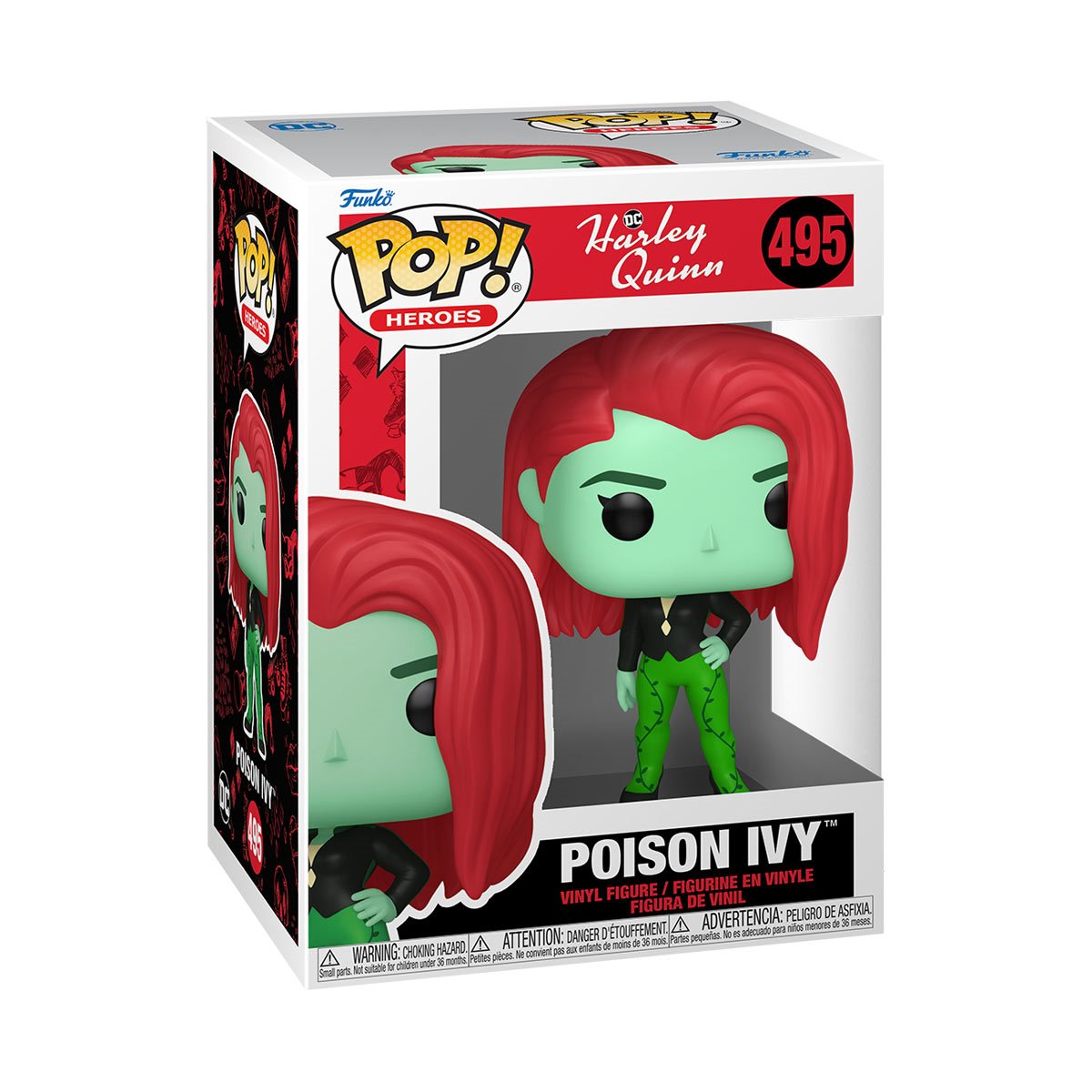 Harley Quinn Animated Series Poison Ivy Funko Pop! Vinyl Figure #495 - Collectible DC Comics Character for Fans & Display