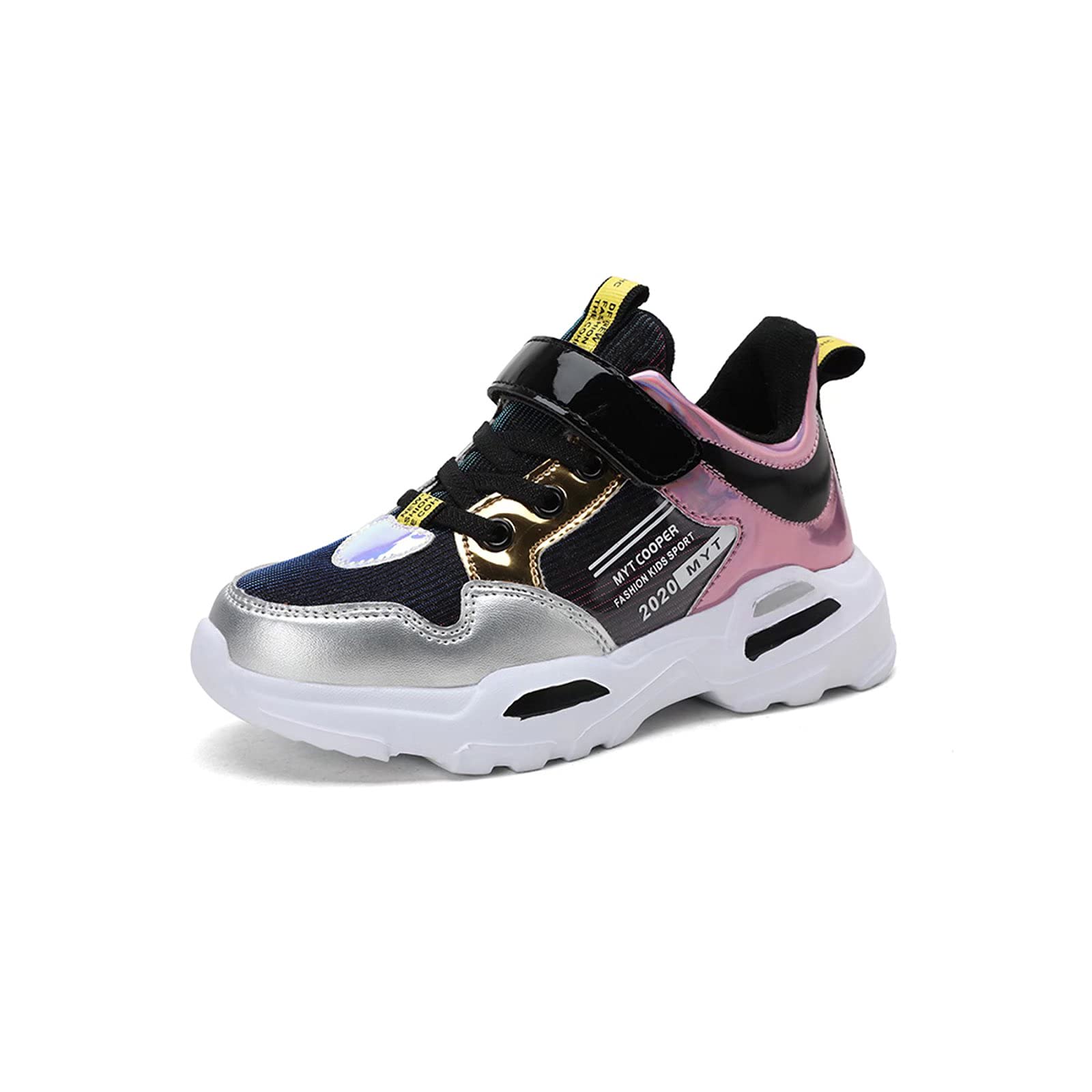 DVTENI Girls' Running Sneakers - Breathable Lightweight Walking Shoes for Kids, Fashion Basketball & Tennis Shoes (Toddler/Little Kids/Big Kids) - Perfect for School, Sports & Outdoor Activities