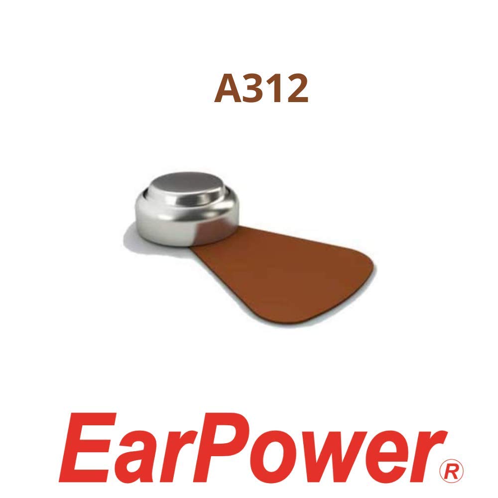 60 Pack of 312 Hearing Aid Batteries (10 Packs x 6) - Mercury-Free Zinc Air 1.45V PR41 Batteries for Hearing Devices - Compatible with Size 312/A312/P312 - Perfect for Travel, Daily Use & Emergency Backup