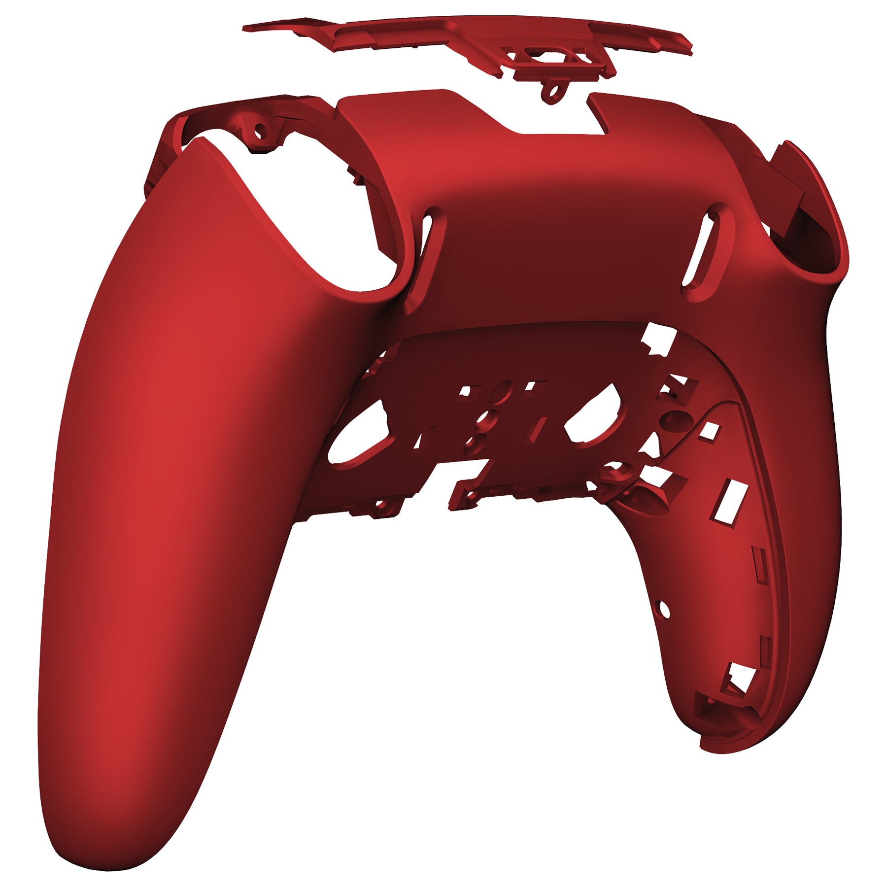 eXtremeRate Replacement Back Housing Bottom Shell for PS5 Edge Controller - Scarlet Red | Durable & Customizable Gaming Accessory for Enhanced Comfort and Grip | Perfect for Competitive Gaming and Long Play Sessions