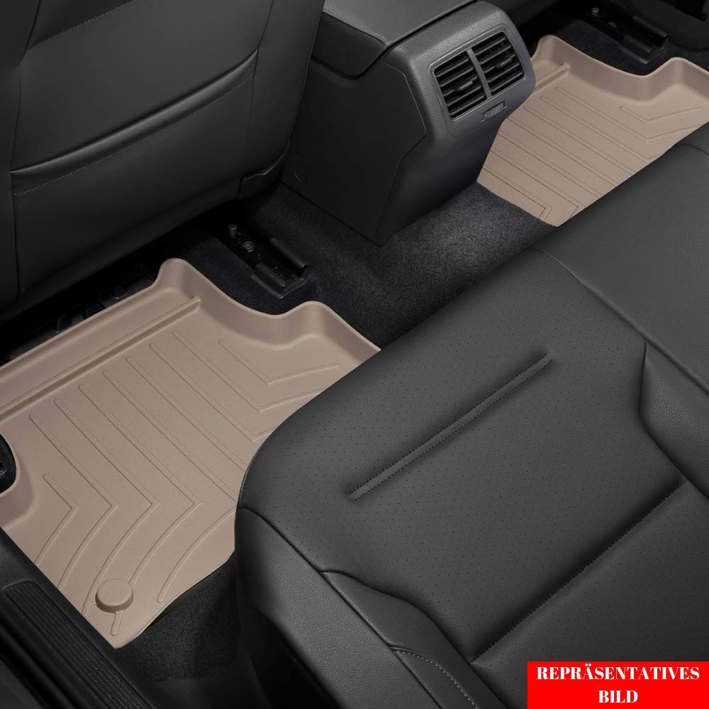 WeatherTech Custom Fit All-Weather Floor Mats for Cars & Trucks - Heavy Duty FloorLiner (Model 444042) | Perfect for Winter Snow, Mud & Rain Protection