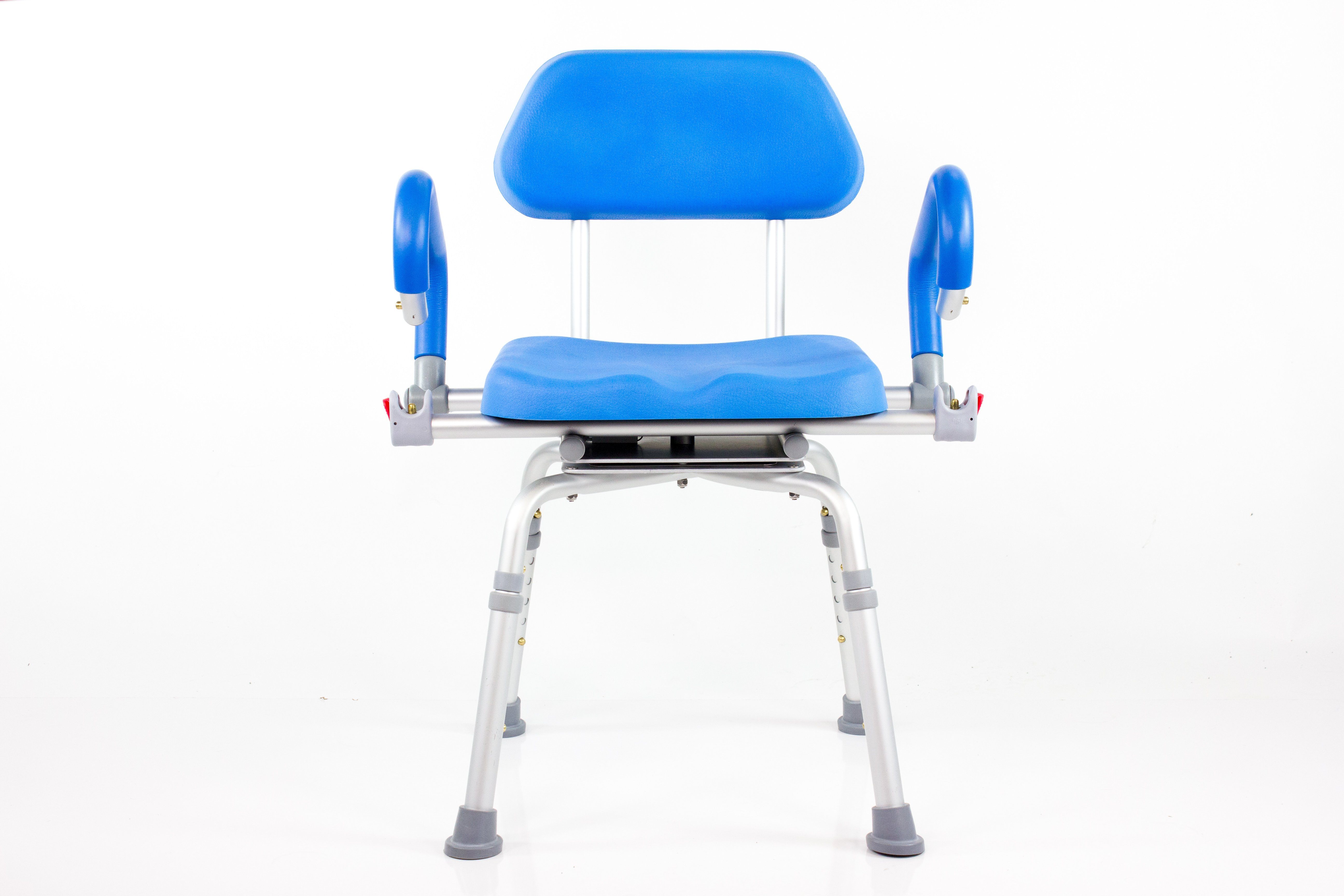 Revolution 360° Swivel Shower Chair for Elderly & Disabled - Adjustable Height Bath Seat with Non-Slip Rubber Tips for Safe Bathing & Showering - Ideal for Seniors, Physical Therapy & Mobility Assistance
