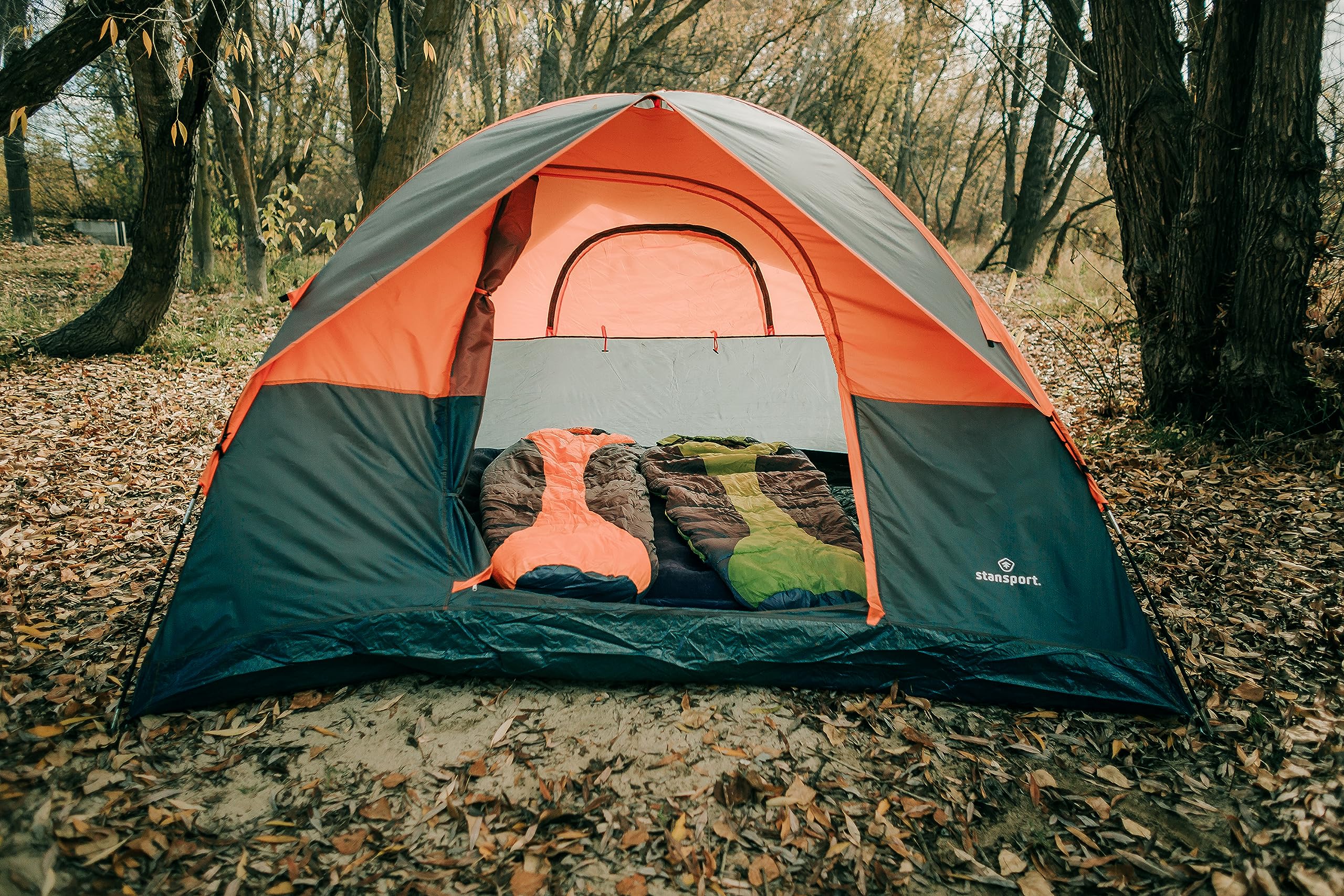 Stansport 6-Person Waterproof Camping Tent for Family Outdoor Adventures - Perfect for Hiking, Backpacking & Beach Trips