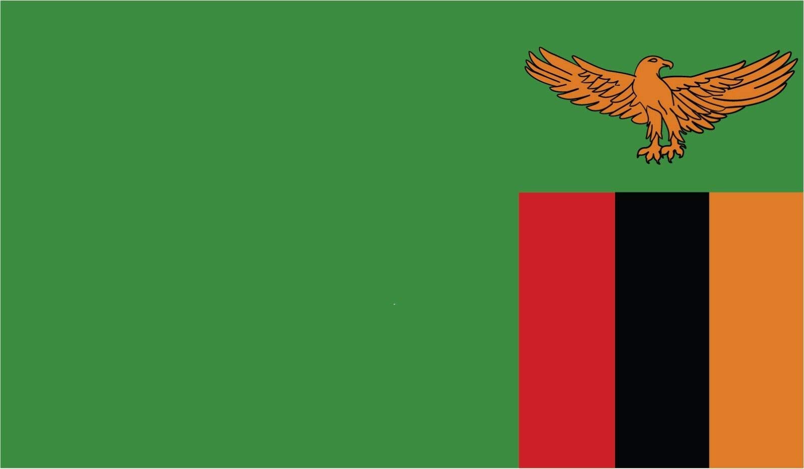 Zambia Flag Vinyl Decal Sticker - Waterproof Magnetic Car Bumper Sticker (5 Inch) - Perfect for Cars, Trucks, Laptops & Travel Accessories