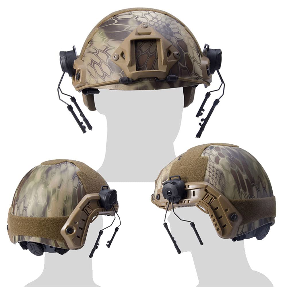 Tactical Fast Helmet Wing Rail ARC Side Rail Mount Adapter - Outdoor Airsoft Gear Accessory for Headset Hanging Bracket | Perfect for Airsoft Battles, Military Simulation & Tactical Training