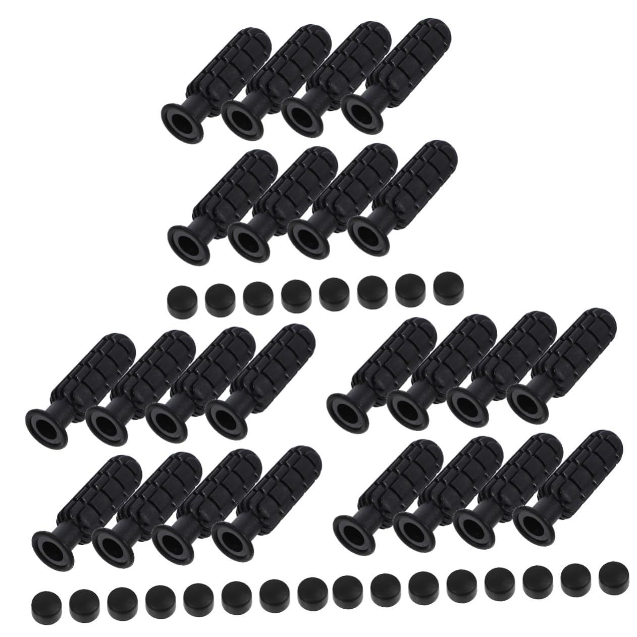 TOYANDONA 24 Pezzi Accessori Per Calcio Balilla - Maniglie Sostituibili per Calcio Tavolo, Grip Foosball Handle per Bambini e Adulti, Ideali per Partite in Casa e Tornei Amatoriali