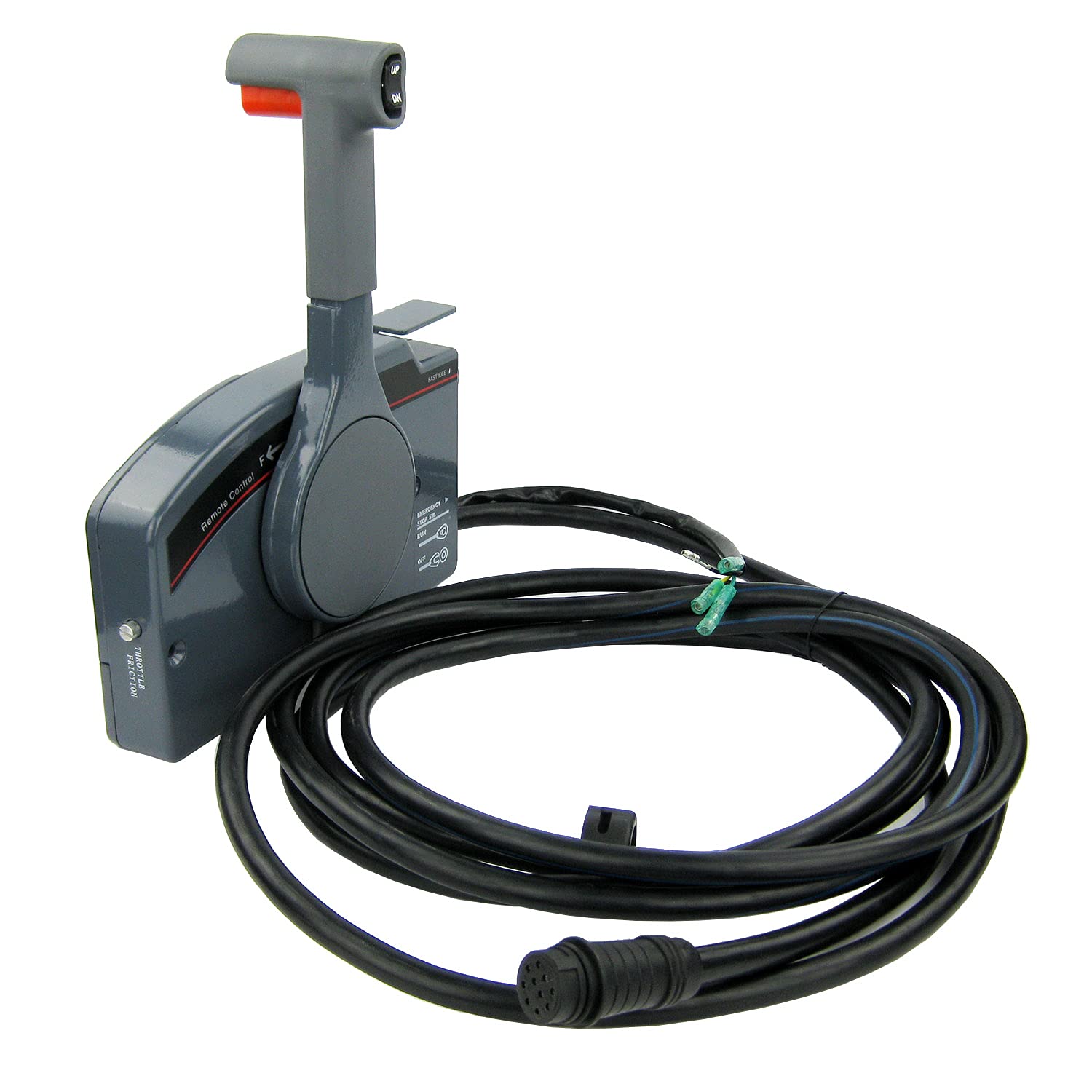 Yamaha Outboard Remote Control Box OEM 703-48205-16-00 - Right Side Mount Marine Push Throttle with 10-Pin Cable & Trim/Tilt Switch - Perfect for Boating, Fishing, and Water Sports