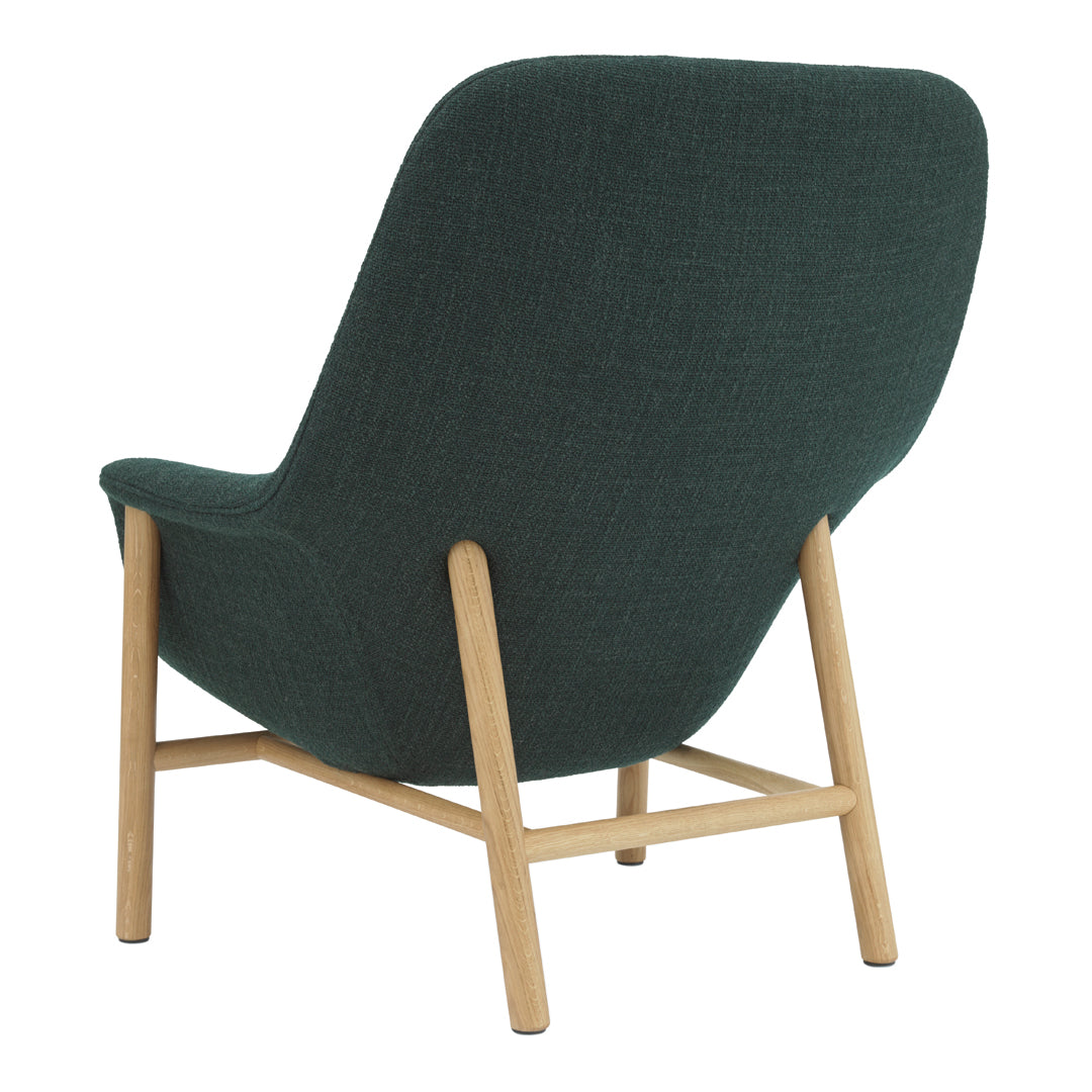 Modern Drape High Lounge Chair with Wooden Legs - Stylish Accent Chair for Living Room, Bedroom, or Office - Perfect for Relaxing and Reading