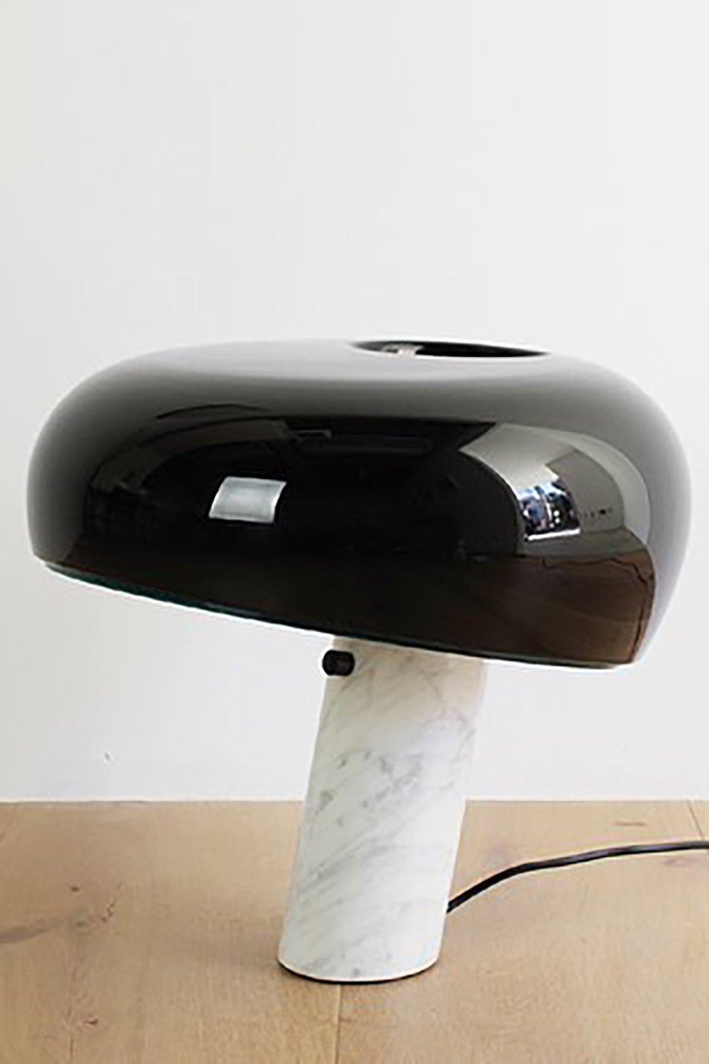 Modern Nucleus Marble Table Lamp - Elegant Home & Office Decor for Bedroom, Living Room, Study - Dimmable LED Light with USB Port