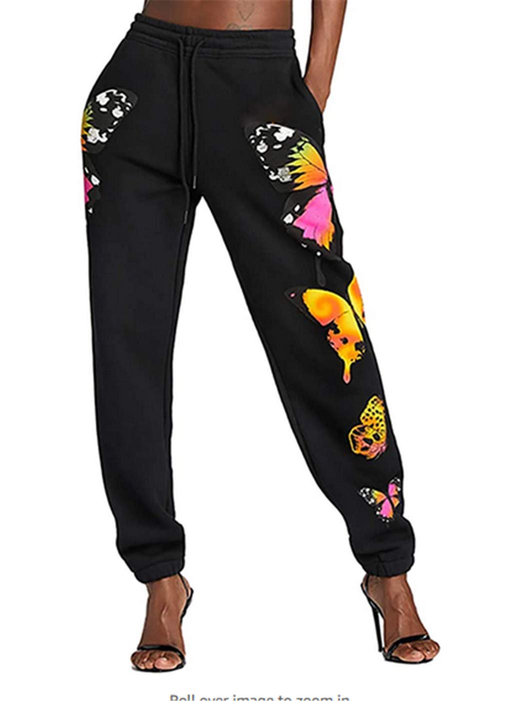 Women's High Waisted Sweatpants Joggers - Lightweight Baggy Lounge Pants with Pockets for Workout, Yoga, Running & Casual Wear | Comfortable Elastic Waist Trousers for Home, Gym & Travel