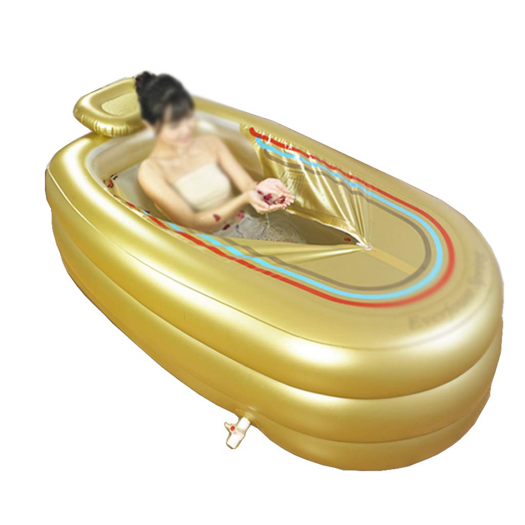Inflatable Bathtub for Adults - Large Foldable Spa Bath Tub with Automatic Heating, Portable Soaking Barrel for Relaxation & Aromatherapy - Perfect for Home, Travel & Outdoor Use
