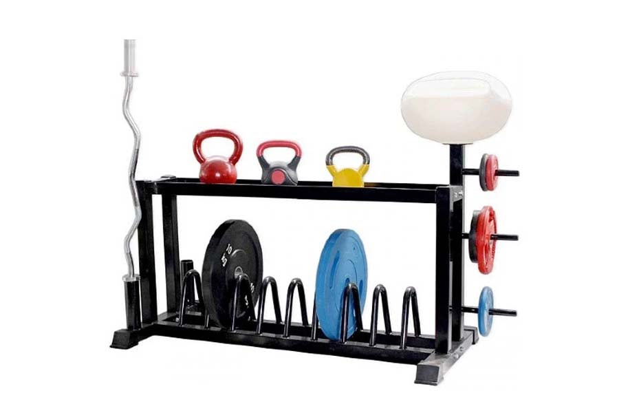 Warrior Cross Training Functional Storage Rack - Heavy Duty Gym Equipment Organizer for Home & Commercial Use | Perfect for Dumbbells, Kettlebells & Fitness Accessories