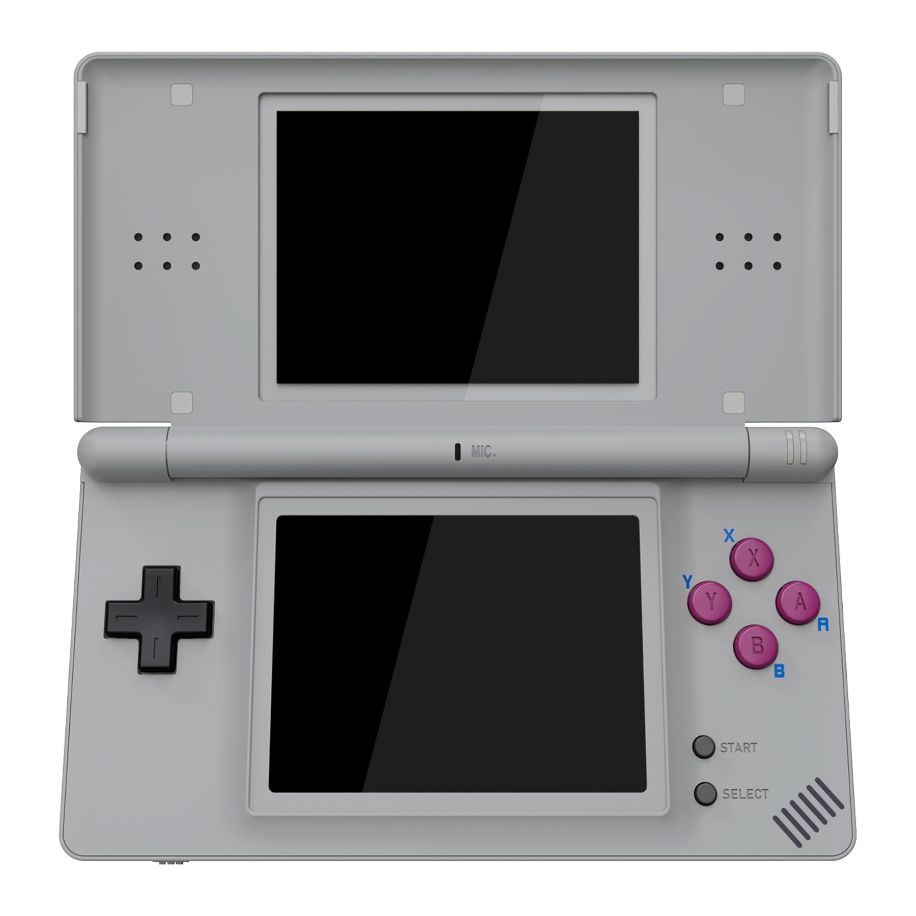 eXtremeRate Full Replacement Shell Case for Nintendo DS Lite - Classic 1989 GB DMG-01 Style with Buttons (Console Not Included) | Perfect for Gaming Enthusiasts & Console Modders