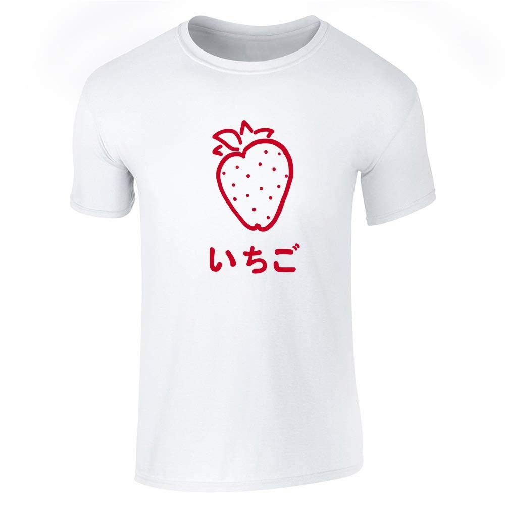 Pop Threads Ichigo Japanese Strawberry Cute Kawaii Graphic T-Shirt for Men - Anime Lovers Casual Streetwear & Cosplay Outfit