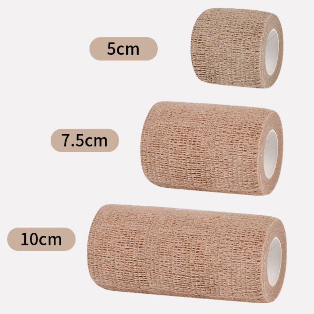 **Self-Adhesive Pet Bandage Wrap - 5cm, 7.5cm, 10cm Elastic Medical Tape for Dog & Cat Wound Care, Foot Protection & Injury Recovery - Ideal for Post-Surgery, Sprains & First Aid**