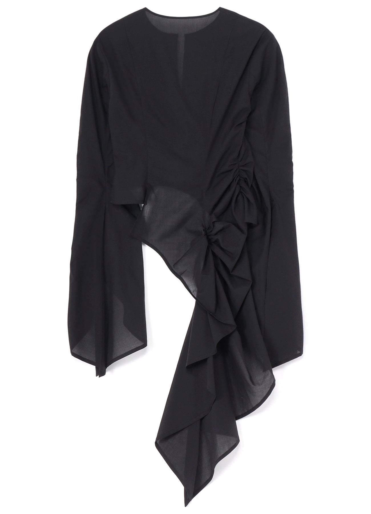 Elegant Cotton Lawn ASM Swallowtail Gather Detail Blouse - Perfect for Office Wear, Casual Outings & Special Occasions
