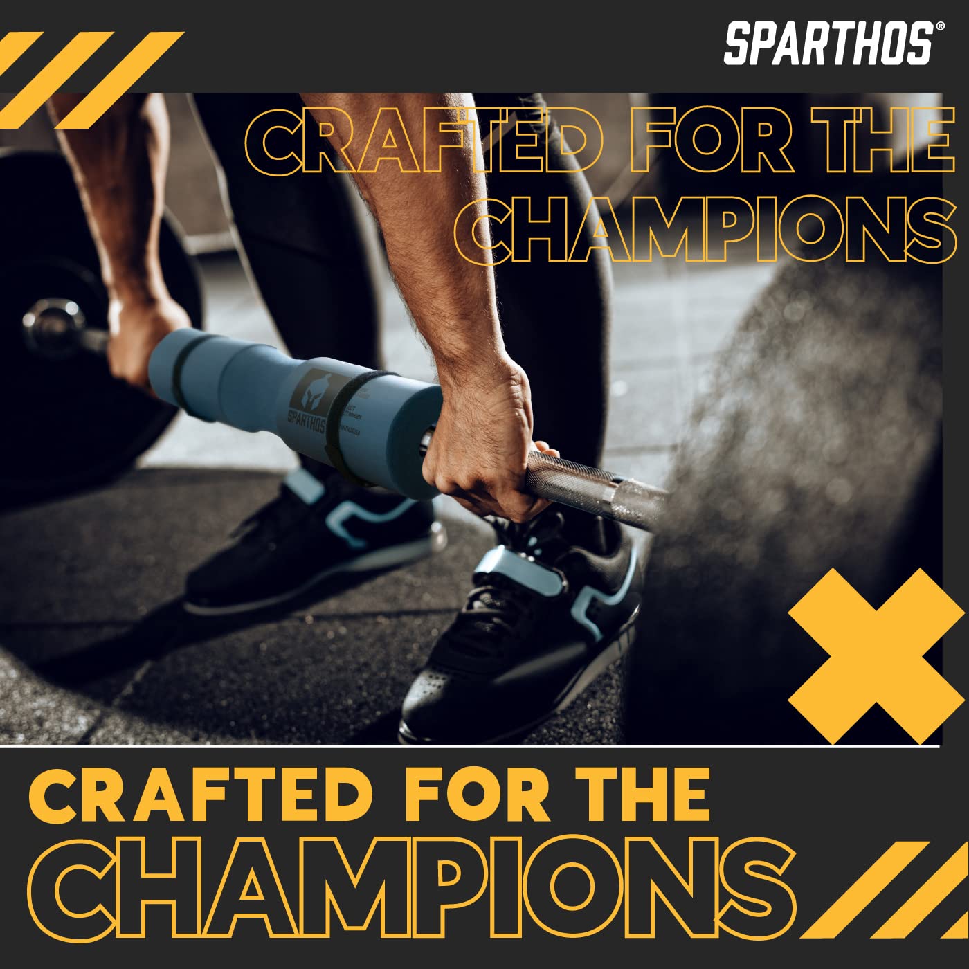 Sparthos Barbell Pad - Comfortable & Safe Squat & Hip Thrust Cushion for Weightlifting, Gym & Home Workouts