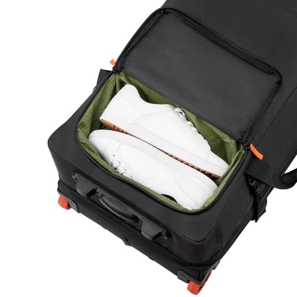 Jeep 82cm 2-Wheel All-Terrain Rolling Duffle Bag - Warm Sand | Heavy-Duty Travel Luggage for Camping, Road Trips & Outdoor Adventures