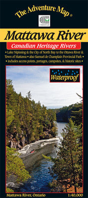 Chrismar Mattawa River Waterproof Topographic Map - Detailed Canoeing, Kayaking & Hiking Guide for Outdoor Adventures