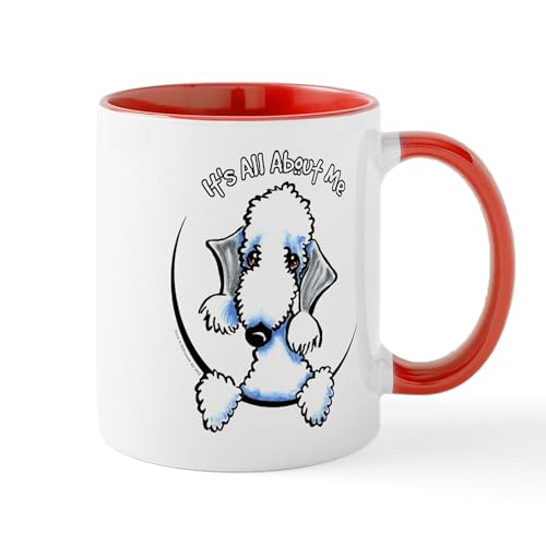 White/Red Inside - Bedlington Terrier IAAM Mug