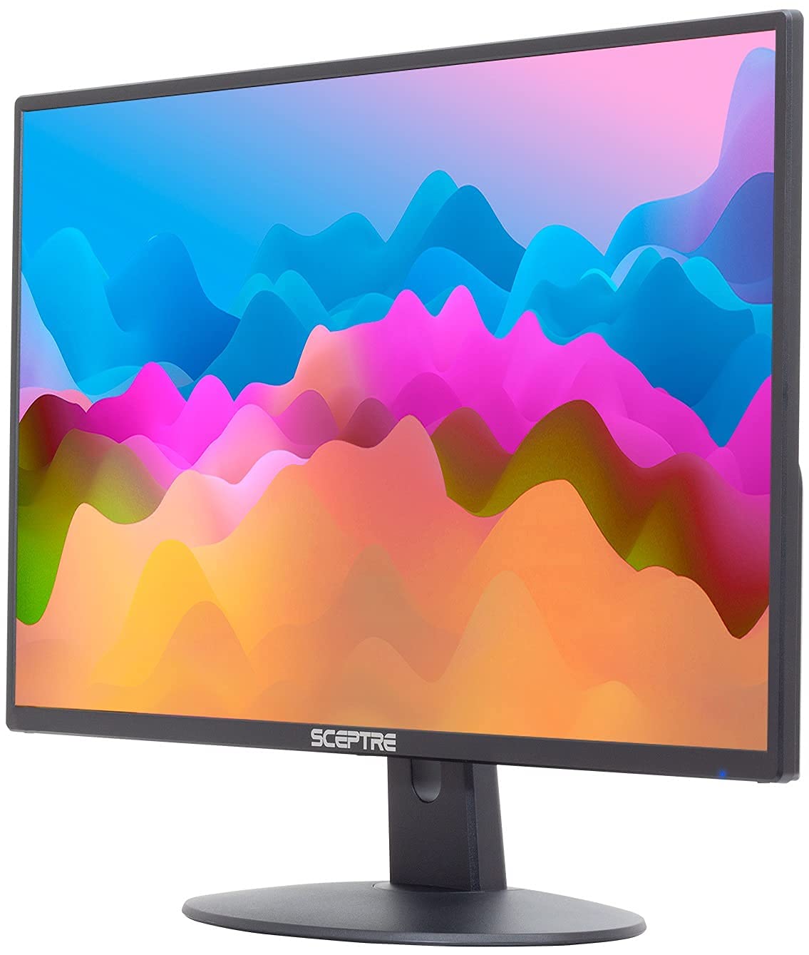 Sceptre E249W-19203R 24-inch Full HD 1080p LED Gaming Monitor with 75Hz Refresh Rate, Dual HDMI & VGA Ports, Built-in Speakers - Machine Black (Renewed) - Perfect for Home Office, Gaming Setup & Multi-Screen Workstations
