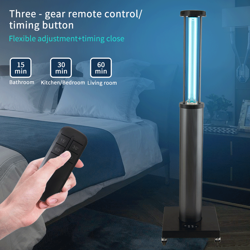 200W UV Sterilization Lamp with Safety Features - Portable Mobile Sterilizer for Home, Office, Travel & Baby Care | Kills 99.9% Germs & Bacteria