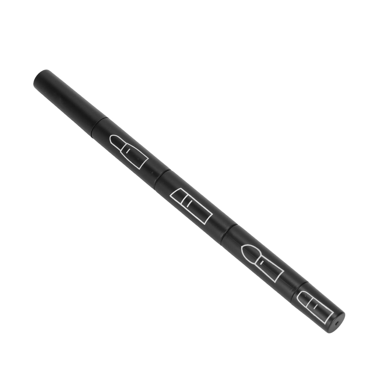 4 in 1 Retractable Makeup Brush Set - Portable Telescopic Lip, Eyebrow & Eyeshadow Brushes for Travel (Black) | Perfect for On-the-Go Touch Ups & Professional Makeup Application