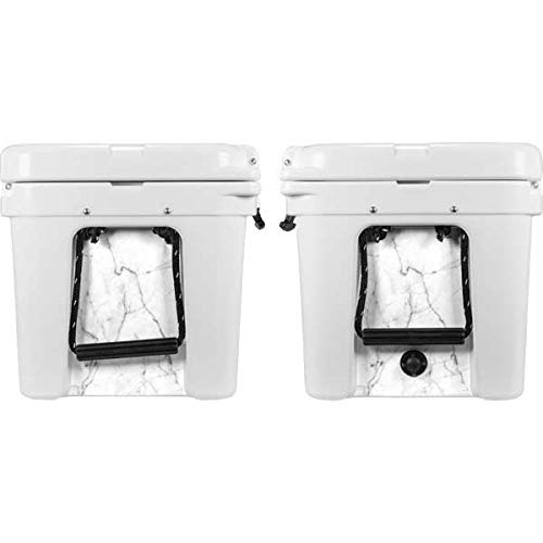Skinit Decal Skin for YETI Tundra 45 Hard Cooler - Premium White Marble Design | Protective Vinyl Wrap for Outdoor Adventures, Camping & Tailgating