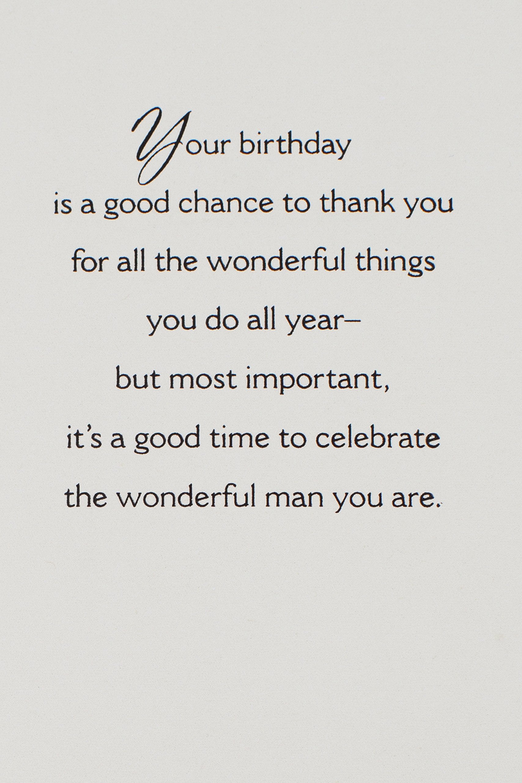 Hallmark Birthday Greeting Card for Dad - Wonderful Man Father's Day Card with Heartfelt Message | Perfect for Father's Day, Birthday Gifts & Special Occasions